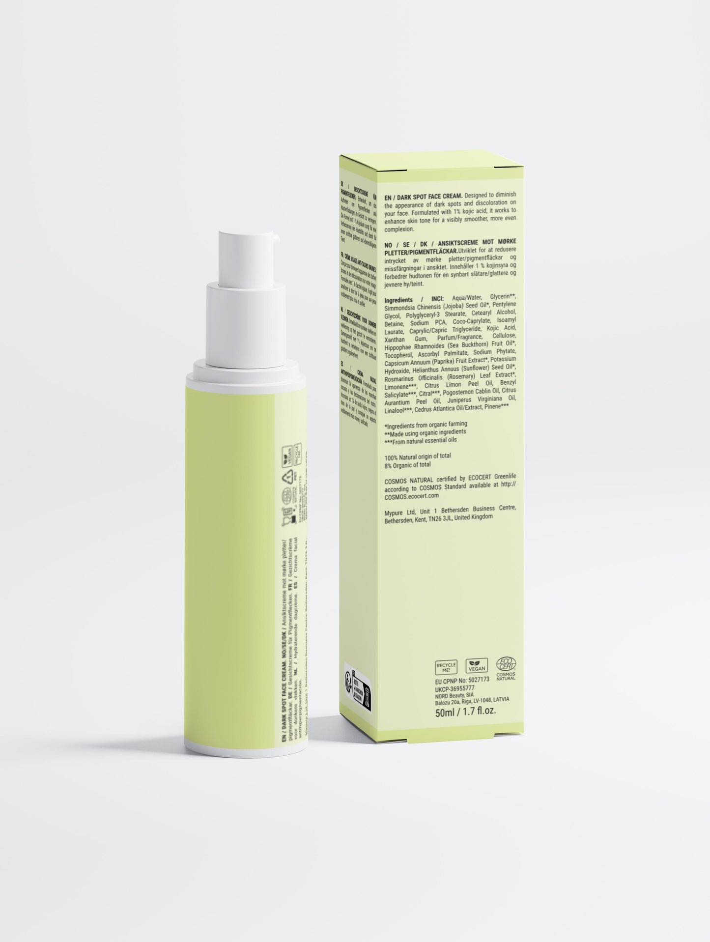 Dark Spot Face Cream with Kojic Acid